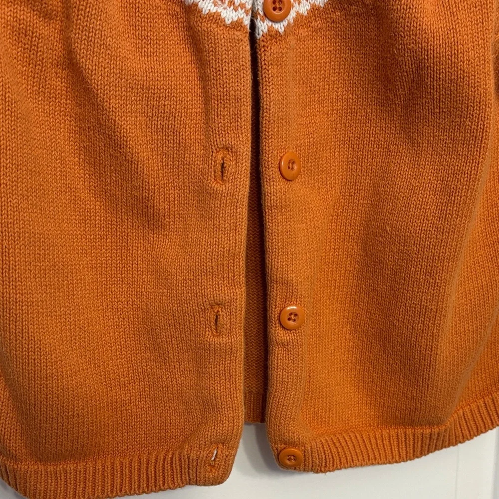 Gymboree Kids Orange Pumpkin Cardigan Sweater